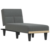 VidaXL Chaise Longue Donkergrijs - 55% Korting!