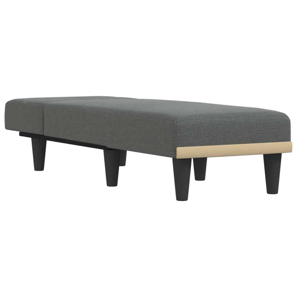 VidaXL Chaise Longue Donkergrijs - 55% Korting!