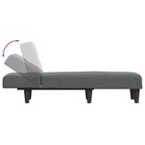 VidaXL Chaise Longue Donkergrijs - 55% Korting!