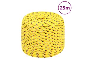 vidaXL Boottouw Geel 8mm 25m - 35% Korting!