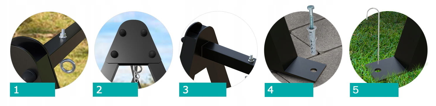 Schommelframe & Hangmat Standaard Zwart - 49% Korting!