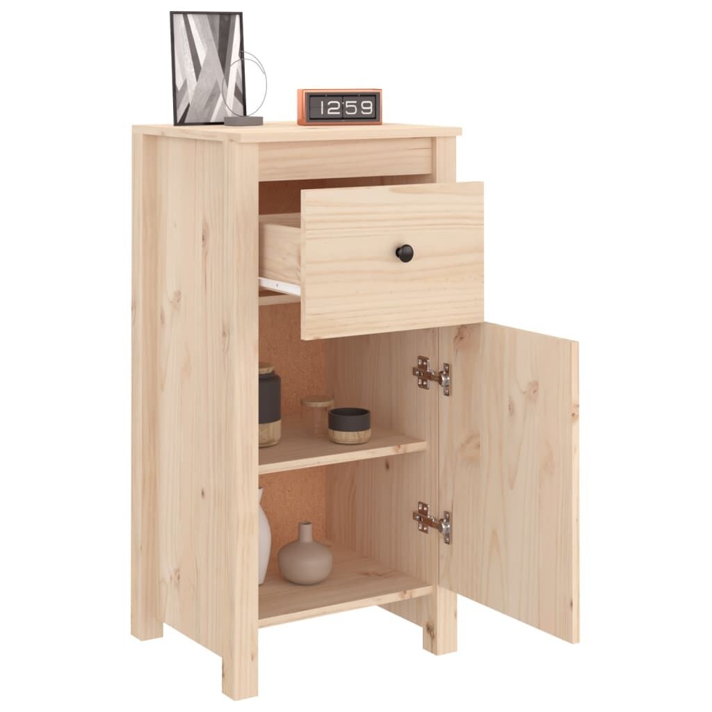 vidaXL Dressoirs 2 st 40x35x80 cm massief grenenhout