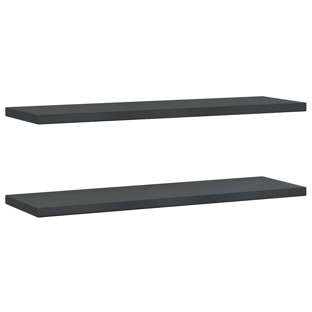 vidaXL Wandschappen 2x Zwart RVS 100cm -57%!