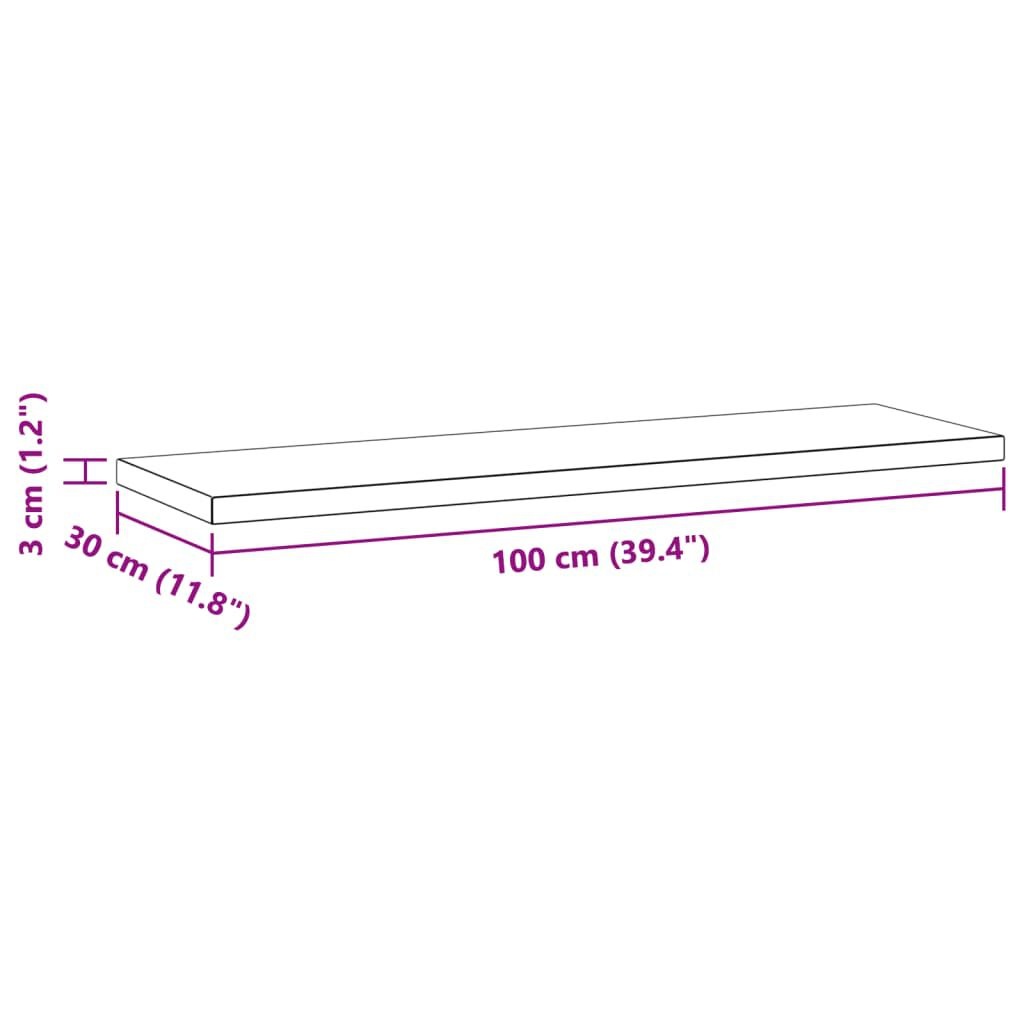 vidaXL Wandschappen 2x Zwart RVS 100cm -57%!