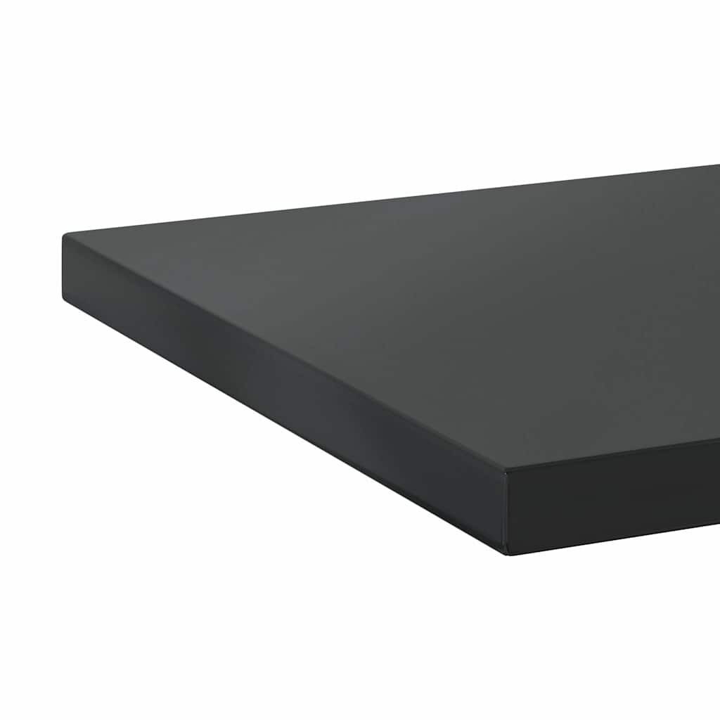 vidaXL Wandschappen 2x Zwart RVS 100cm -57%!