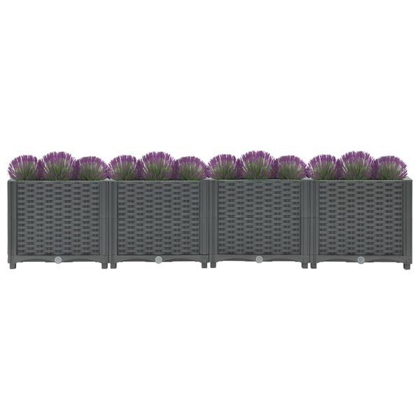 vidaXL Plantenbak verhoogd 160x40x38 cm polypropyleen