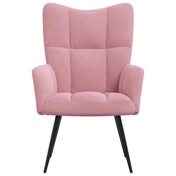 vidaXL Relaxstoel Fluweel Roze - 40% Korting! (Retour)