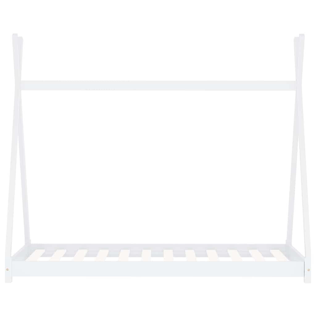 Kinderbedframe Grenenhout Wit 90x200 - 40% Korting!