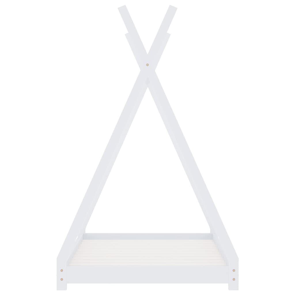 Kinderbedframe Grenenhout Wit 90x200 - 40% Korting!