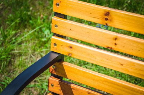 Tuinbank Hout met Rugleuning - 122cm - 40% Korting!
