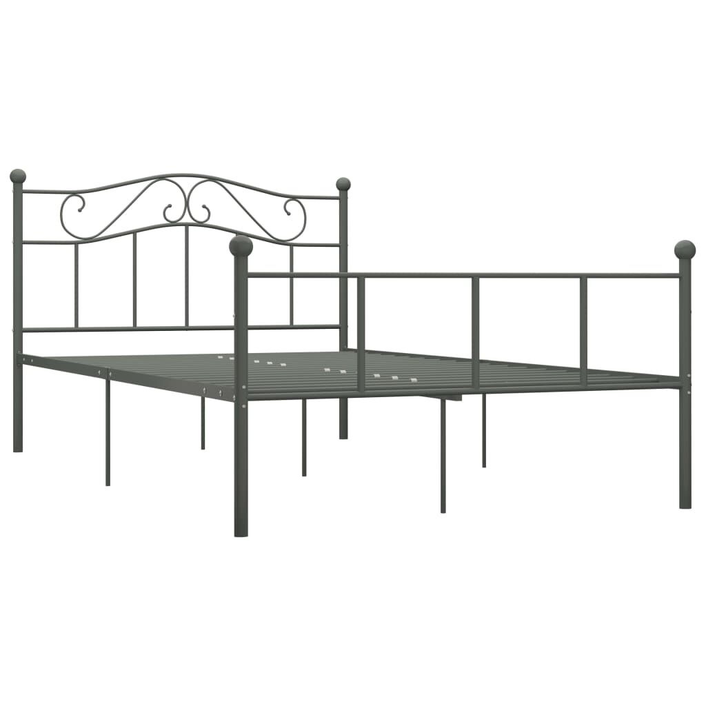 VidaXL Bedframe 160x200 cm Grijs - 35% Korting!