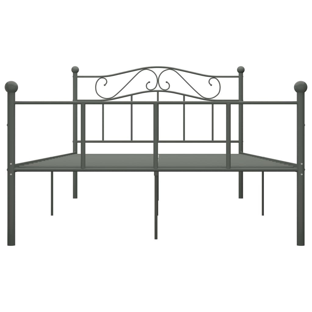 VidaXL Bedframe 160x200 cm Grijs - 35% Korting!