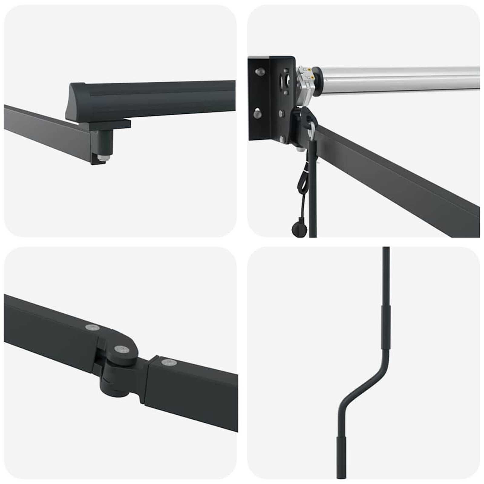Markies Antraciet 3,5x2,5m Metaal - 40% Korting!