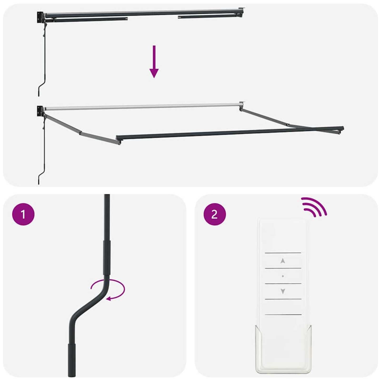 Markies Antraciet 3,5x2,5m Metaal - 40% Korting!