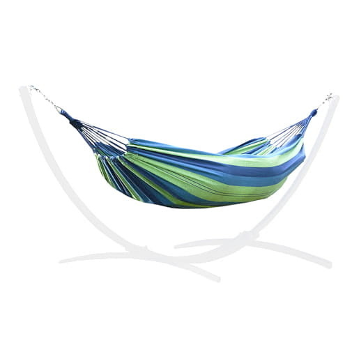 Hangmatset met Standaard Grijs - 220kg + Blauw/Groen (220x160cm) - 40% Korting!