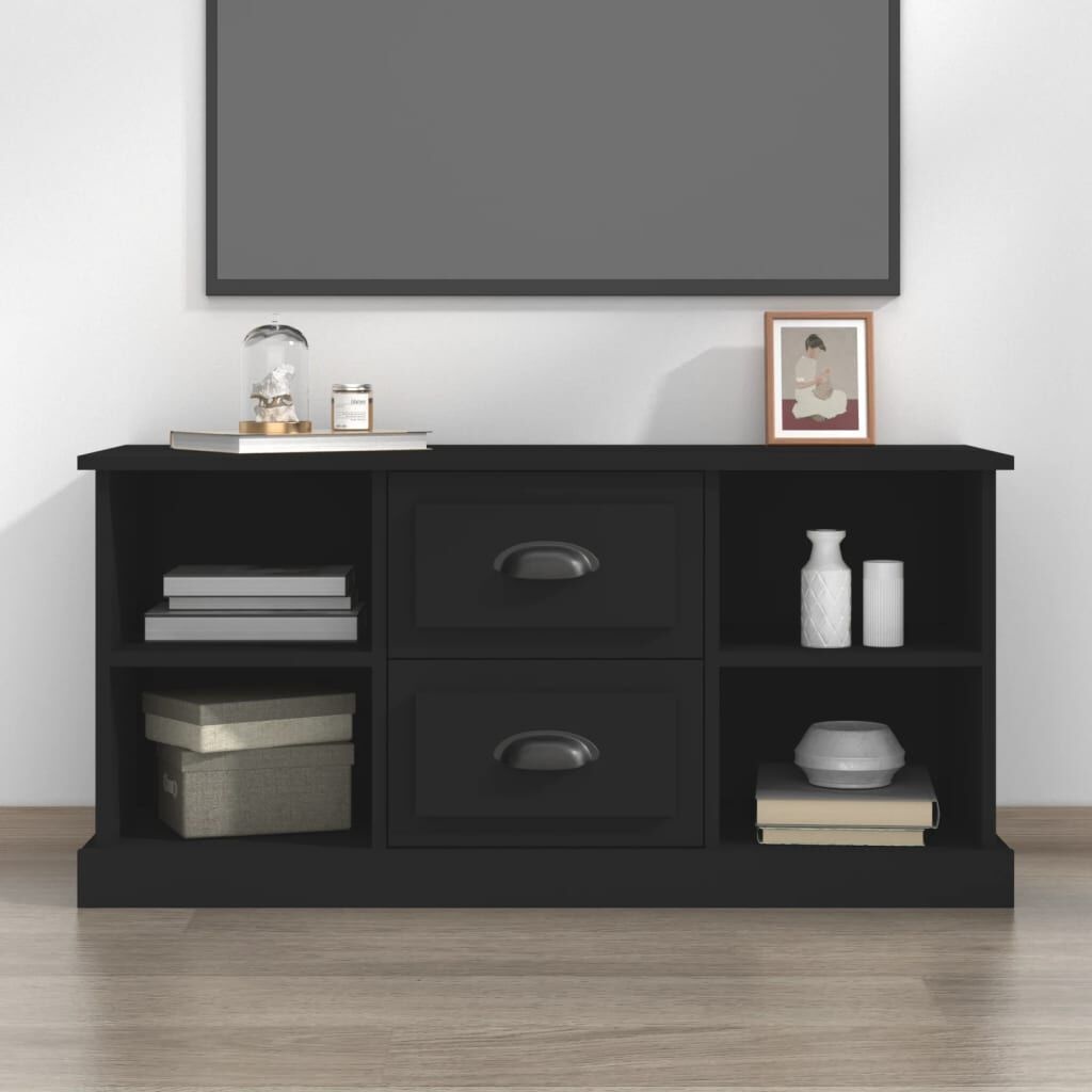 vidaXL TV Meubel Zwart Hout - 99,5cm - 40% Korting!