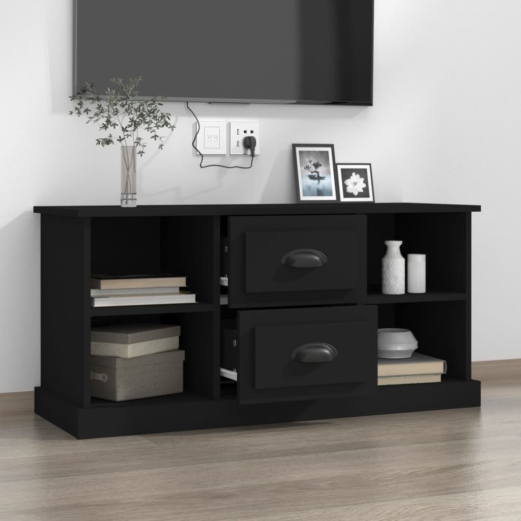 vidaXL TV Meubel Zwart Hout - 99,5cm - 40% Korting!