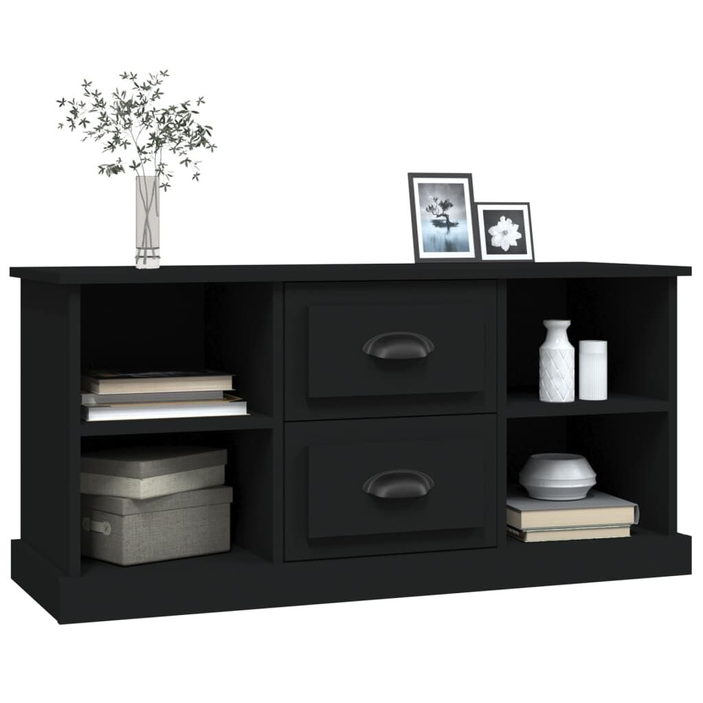 vidaXL TV Meubel Zwart Hout - 99,5cm - 40% Korting!