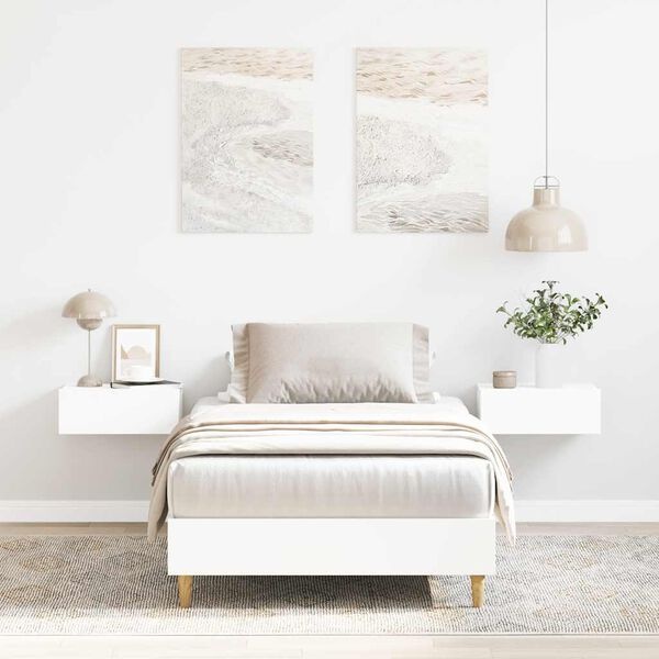 Bedframe 90x200 Wit - Beschadigd, 55% Korting!
