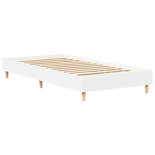 Bedframe 90x200 Wit - Beschadigd, 55% Korting!