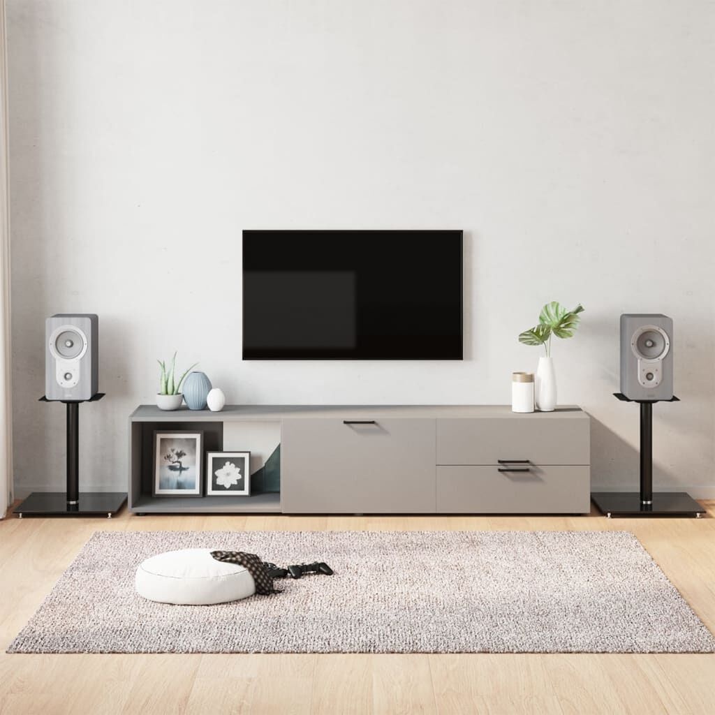 vidaXL Luidsprekerstandaards (2x) Zwart - 40% Korting!