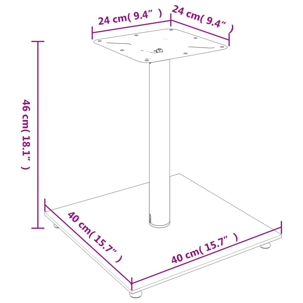 vidaXL Luidsprekerstandaards (2x) Zwart - 40% Korting!