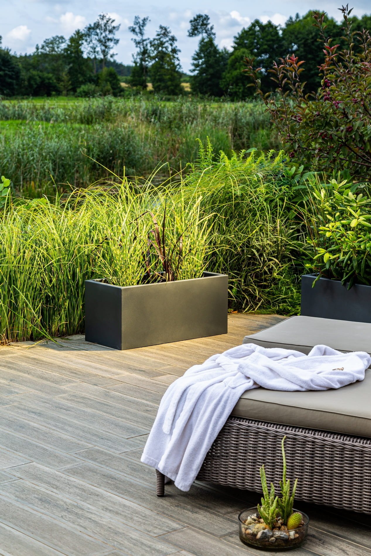 Plantenbak LONG Antraciet 90x40x40cm - 40% Korting!