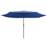 vidaXL Parasol 390cm Azuurblauw - 40% Korting!