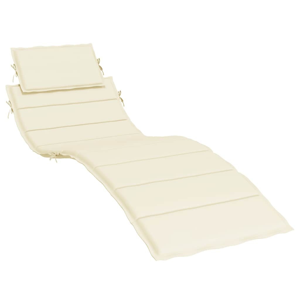 vidaXL Ligbedkussen Crème 186cm - 40% Korting!