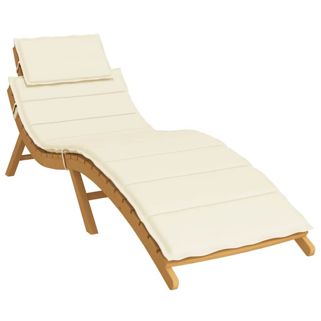 vidaXL Ligbedkussen Crème 186cm - 40% Korting!