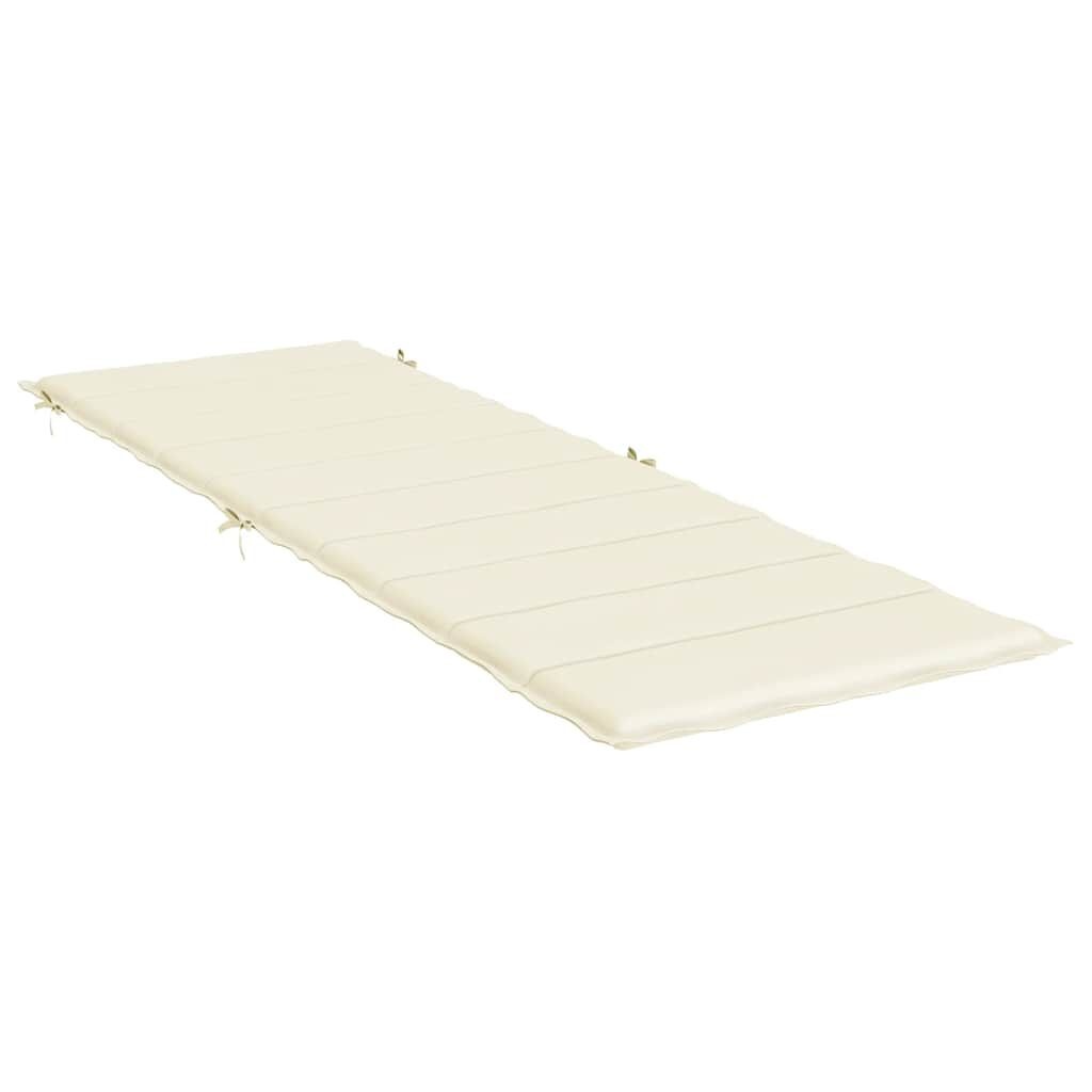 vidaXL Ligbedkussen Crème 186cm - 40% Korting!