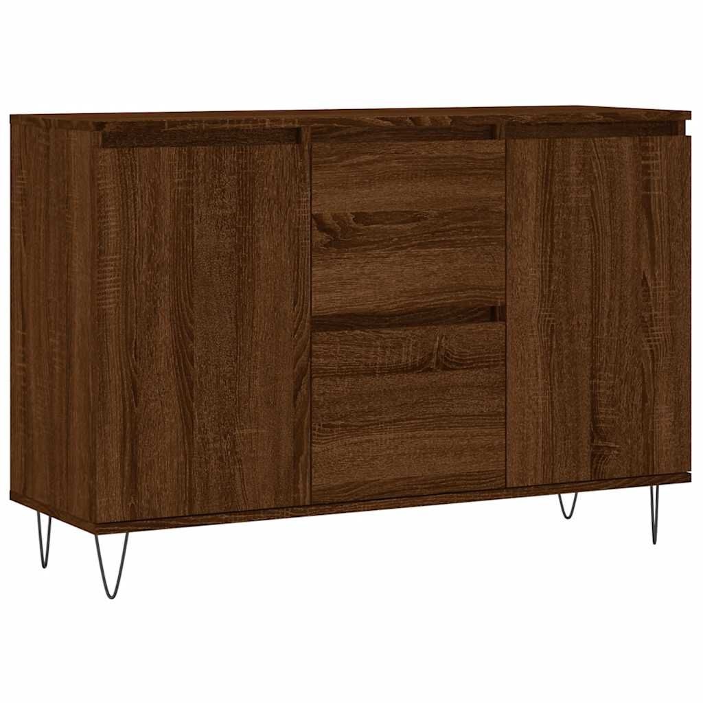 vidaXL Dressoir Bruin Eiken 104cm - 40% Korting!