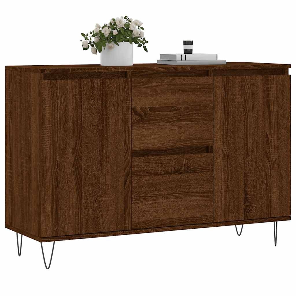 vidaXL Dressoir Bruin Eiken 104cm - 40% Korting!