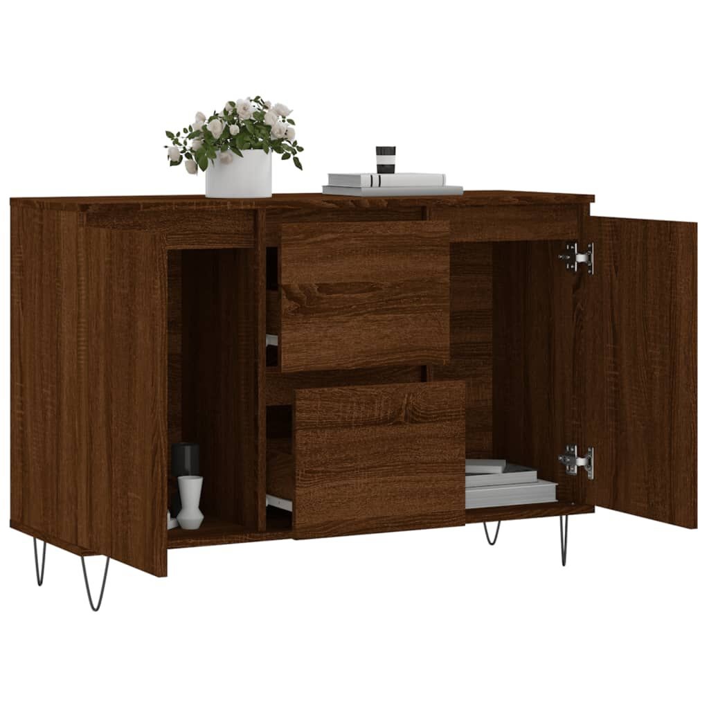 vidaXL Dressoir Bruin Eiken 104cm - 40% Korting!