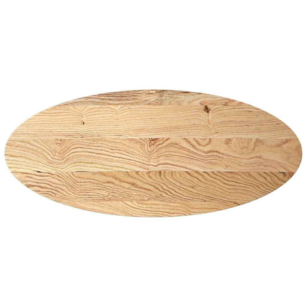 Ovaal Eiken Tafelblad 140x60cm - 40% Korting! Massief Hout