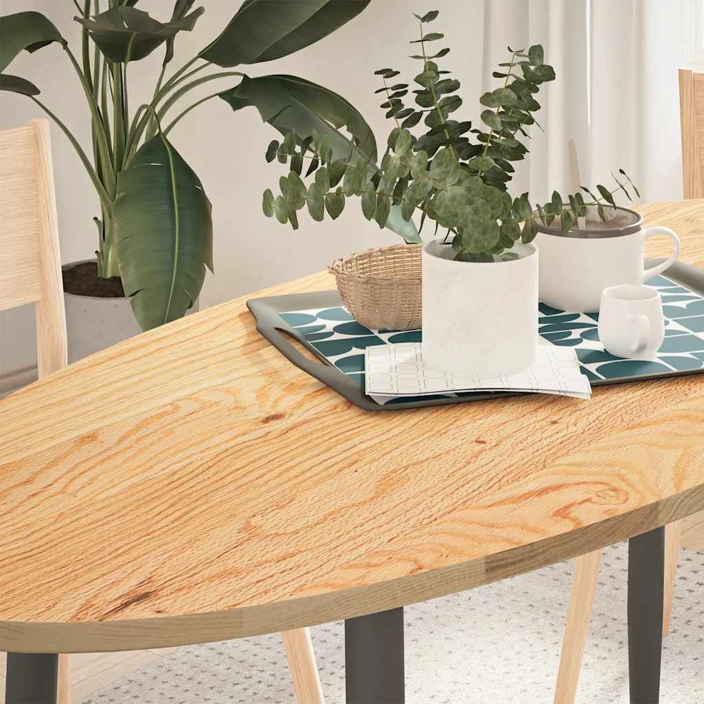 Ovaal Eiken Tafelblad 140x60cm - 40% Korting! Massief Hout