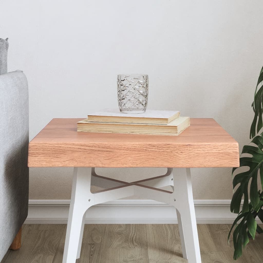 Eiken Tafelblad 40x40cm - Natuurlijke Rand - 56% Korting!