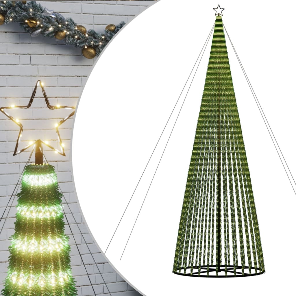LED Kerstboom 500cm - Warm Wit - 60% Korting! (Defecte Verlichting)
