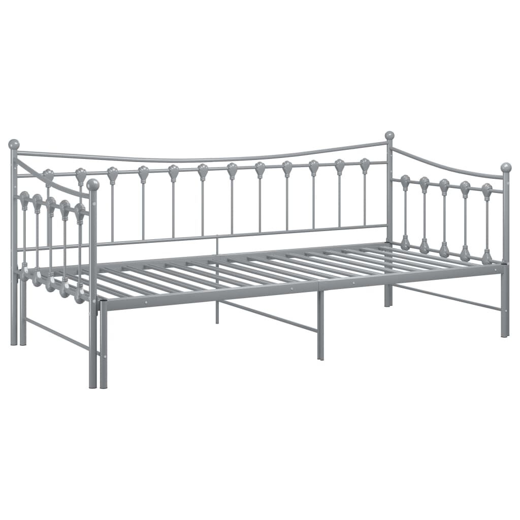 vidaXL Uitschuifbare Slaapbank 90x200 Grijs - 40% Korting!