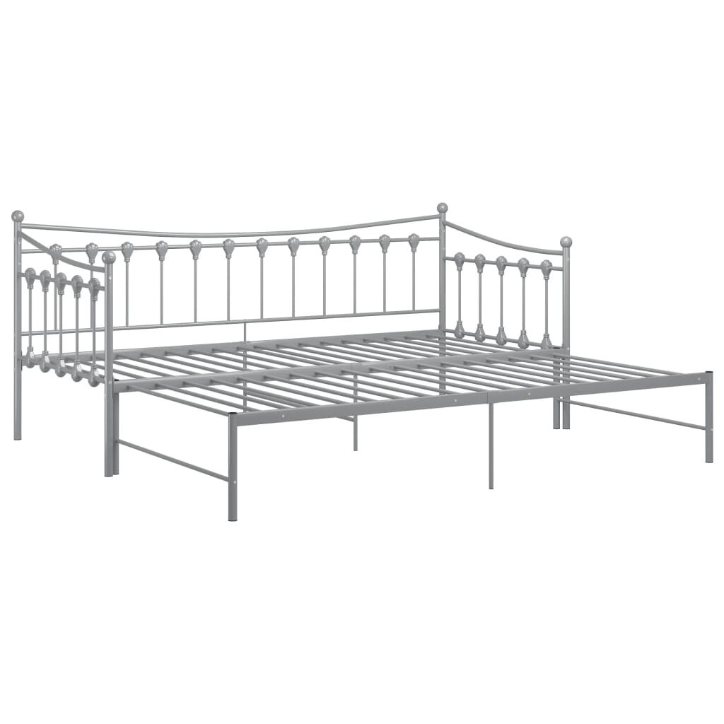 vidaXL Uitschuifbare Slaapbank 90x200 Grijs - 40% Korting!
