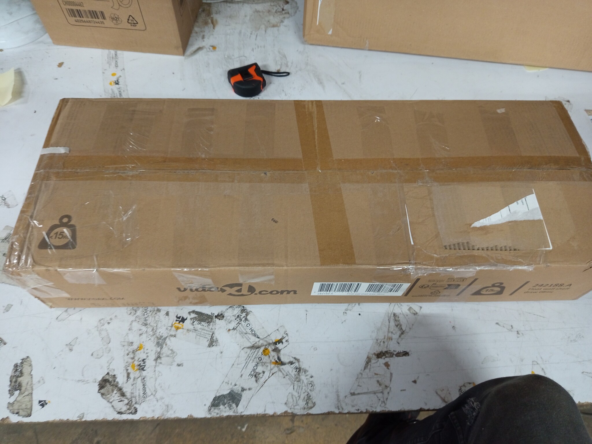 Wandschap met Lade Wit MDF - 55% Korting! (Lichte Kras)