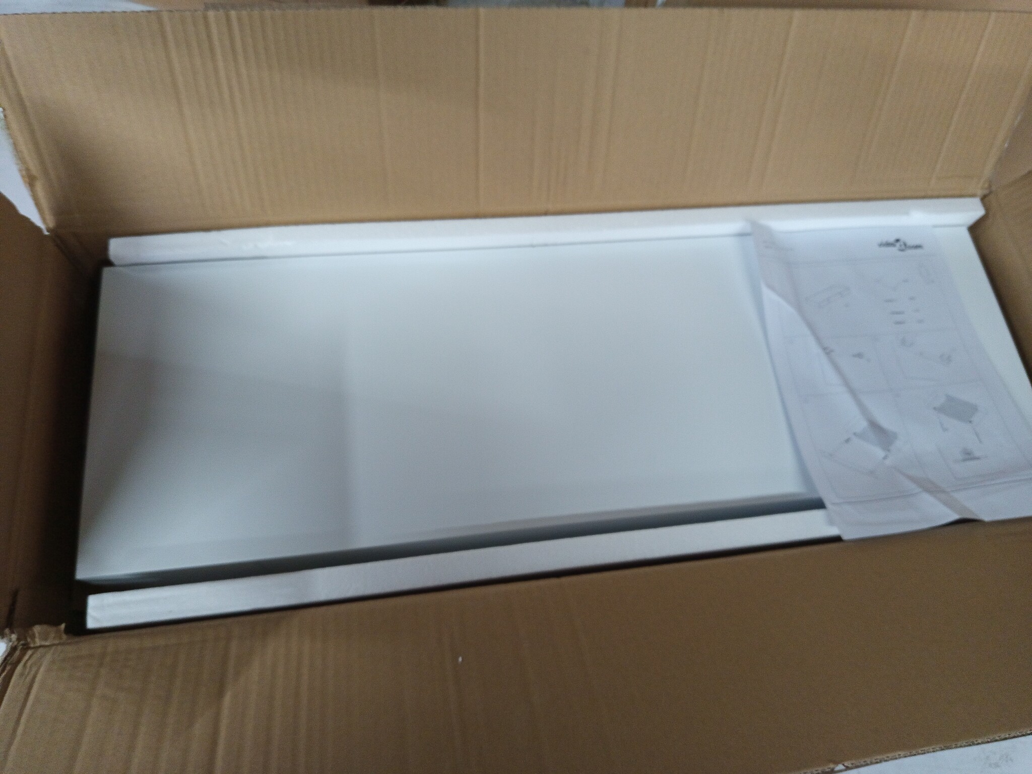 Wandschap met Lade Wit MDF - 55% Korting! (Lichte Kras)
