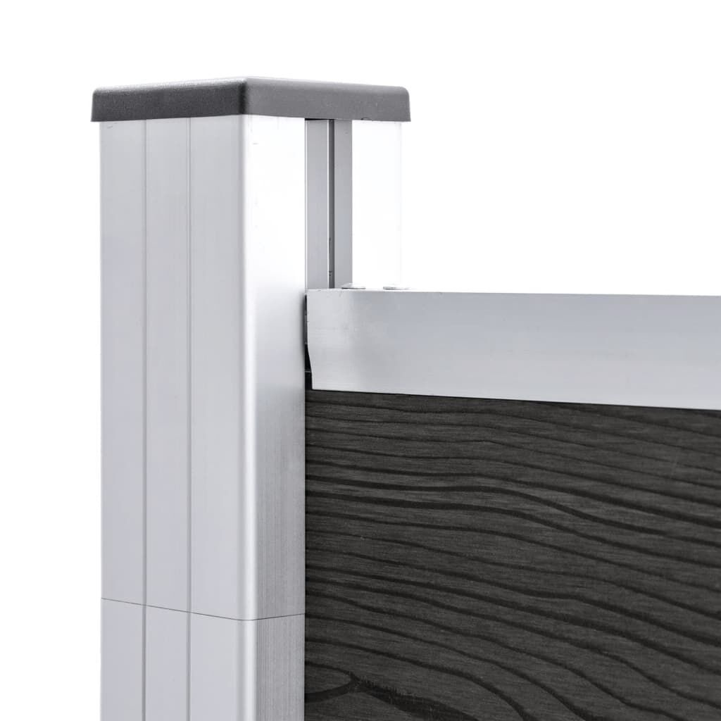 vidaXL Schutting 180x186 cm Grijs - 71% Korting!