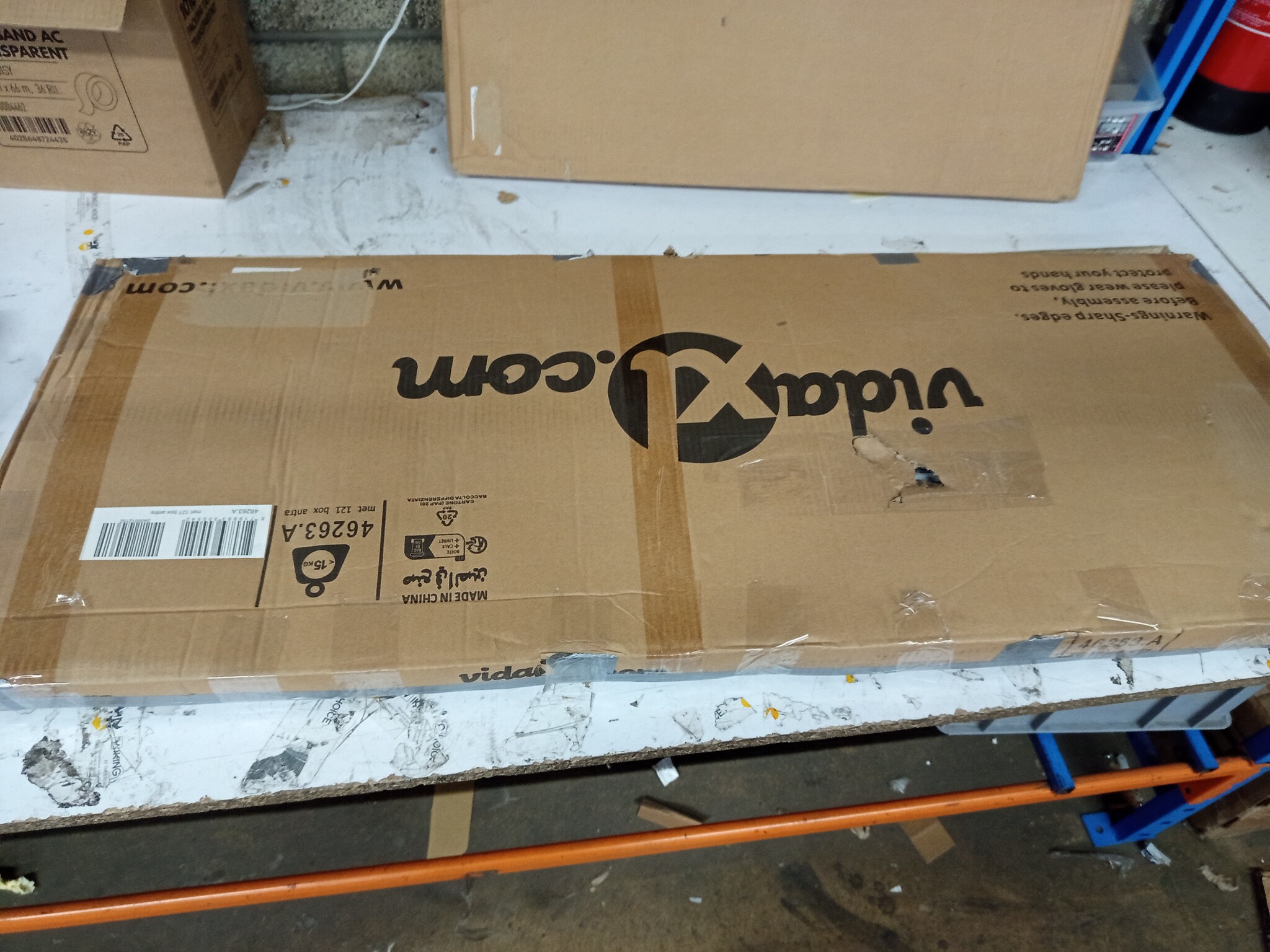vidaXL Tuinbox Antraciet 129cm - 60% Korting! (Deukjes)