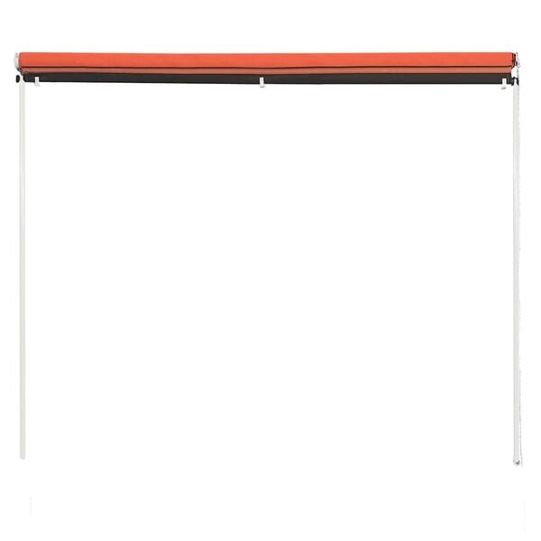Luifel Uittrekbaar 250x150 Oranje/Bruin - 40% Korting!