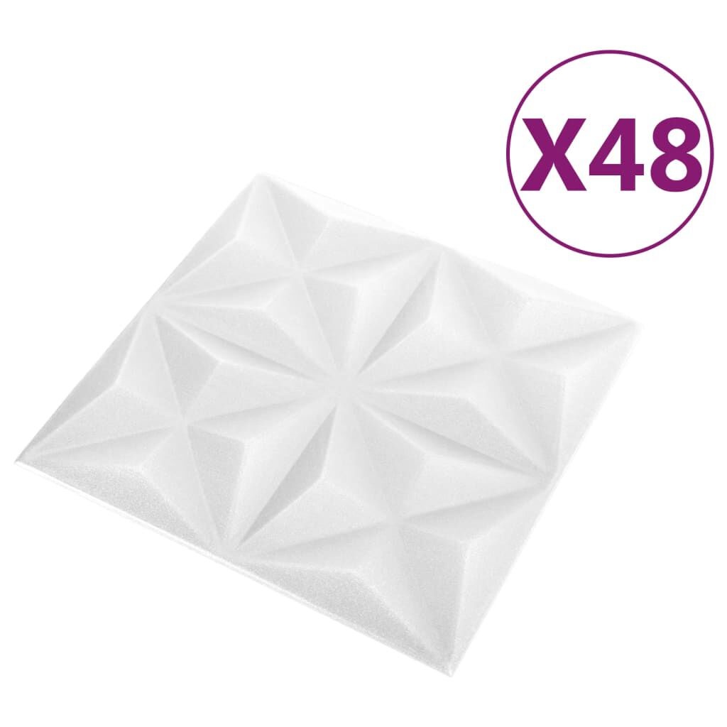 vidaXL 3D Wandpanelen Origami Wit 12m² -55%!