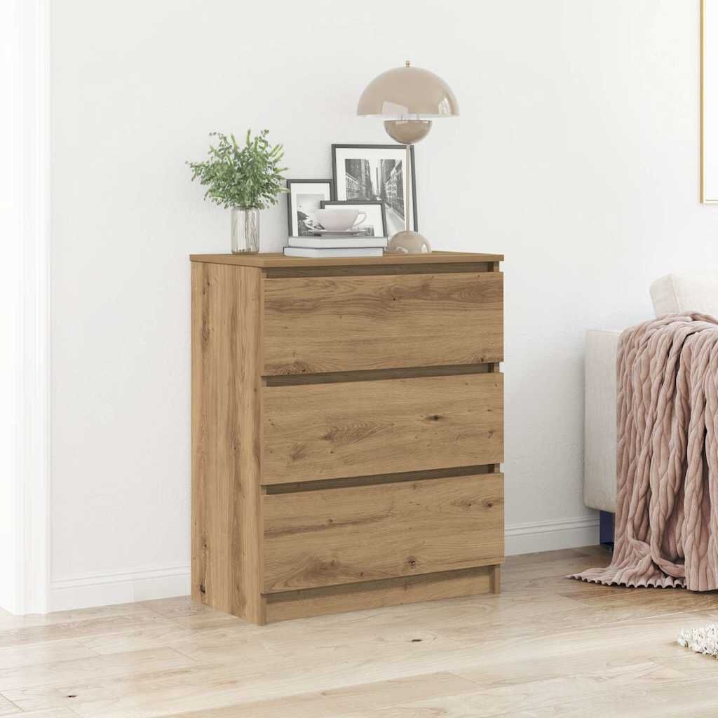 Dressoir Artisanaal Eiken 60x35x76cm - 40% Korting!