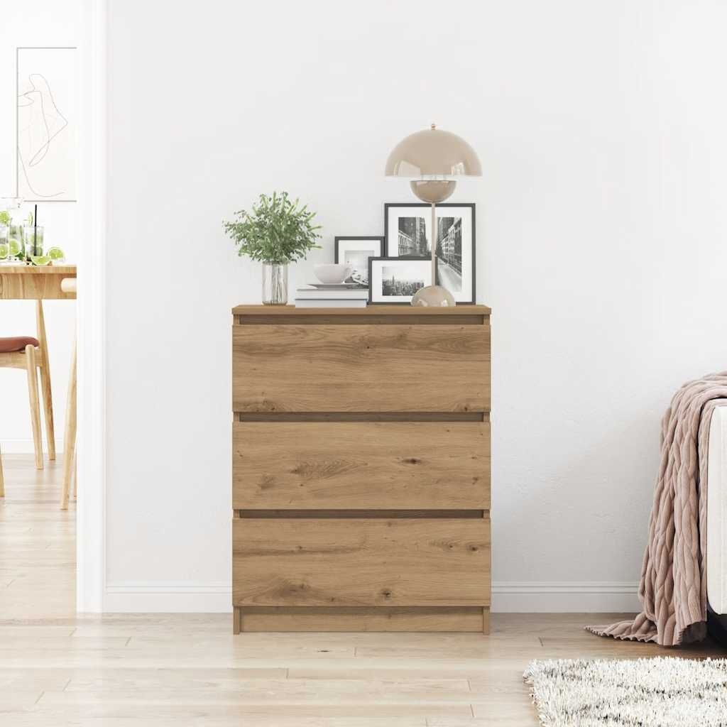 Dressoir Artisanaal Eiken 60x35x76cm - 40% Korting!