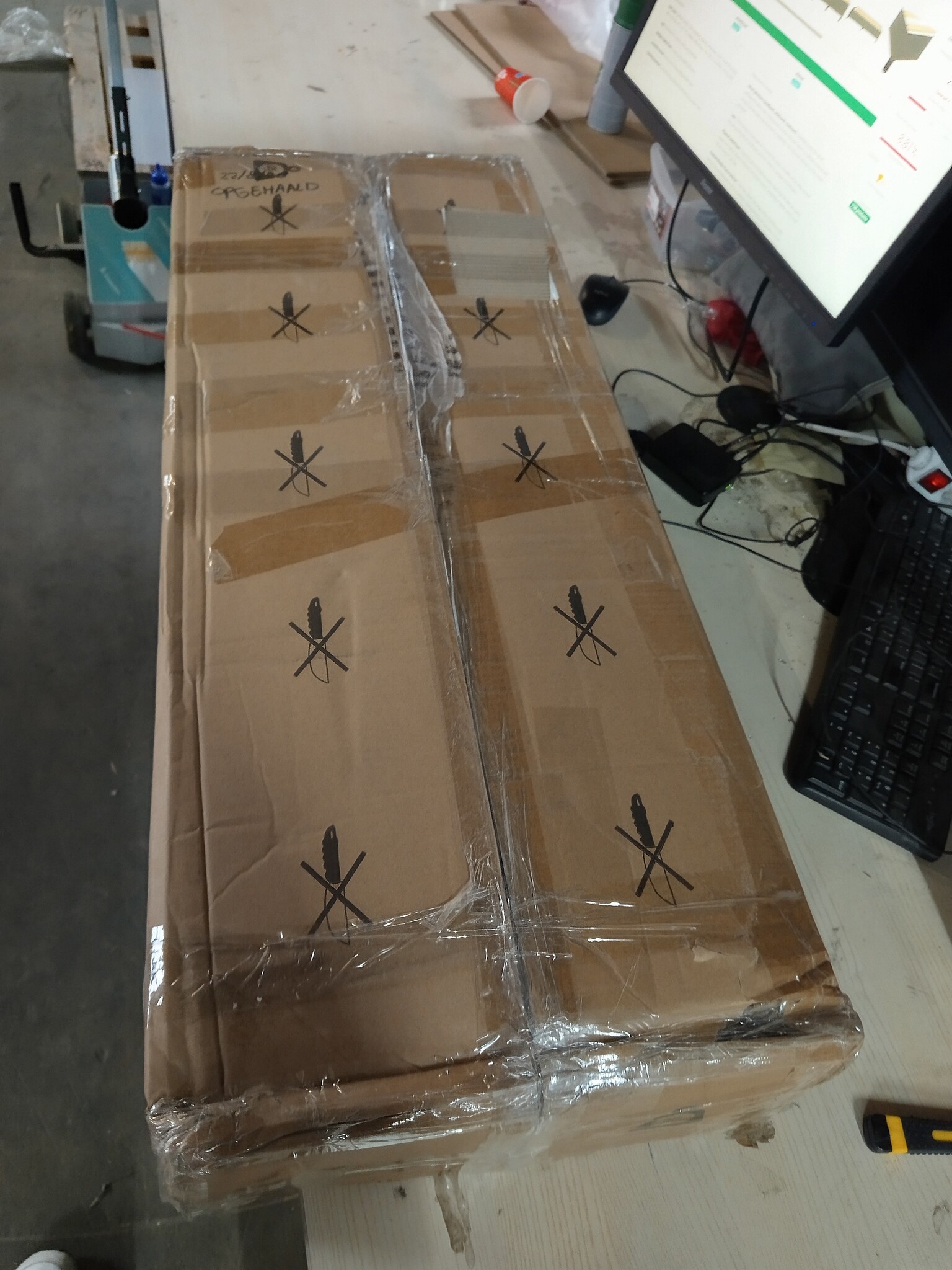 Bedframe 120x200 cm Donkergrijs - 60% Korting! (Beschadigd)