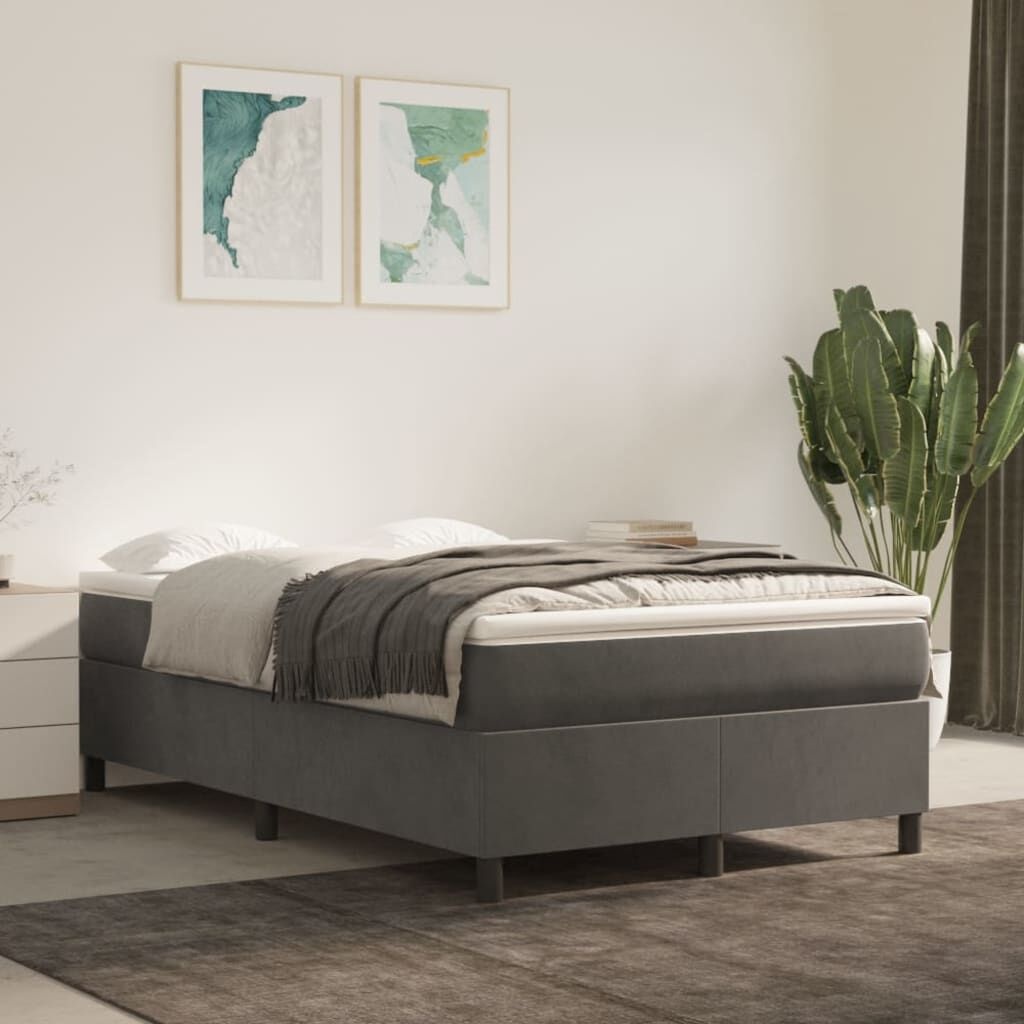 Bedframe 120x200 cm Donkergrijs - 60% Korting! (Beschadigd)